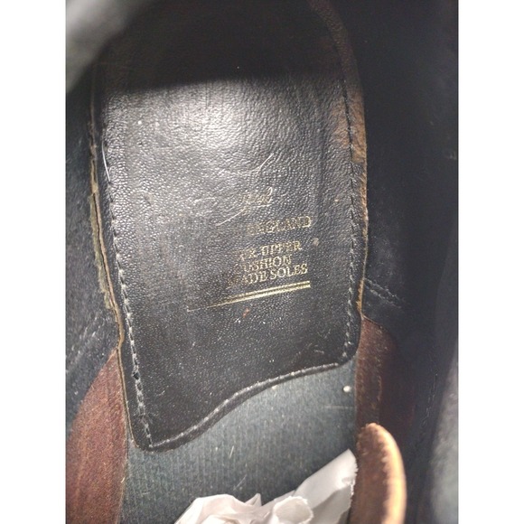 Vintage Doc Martens 1461 Leather Shoes 7 Made In England Oxford Brown Y2K 90\'s